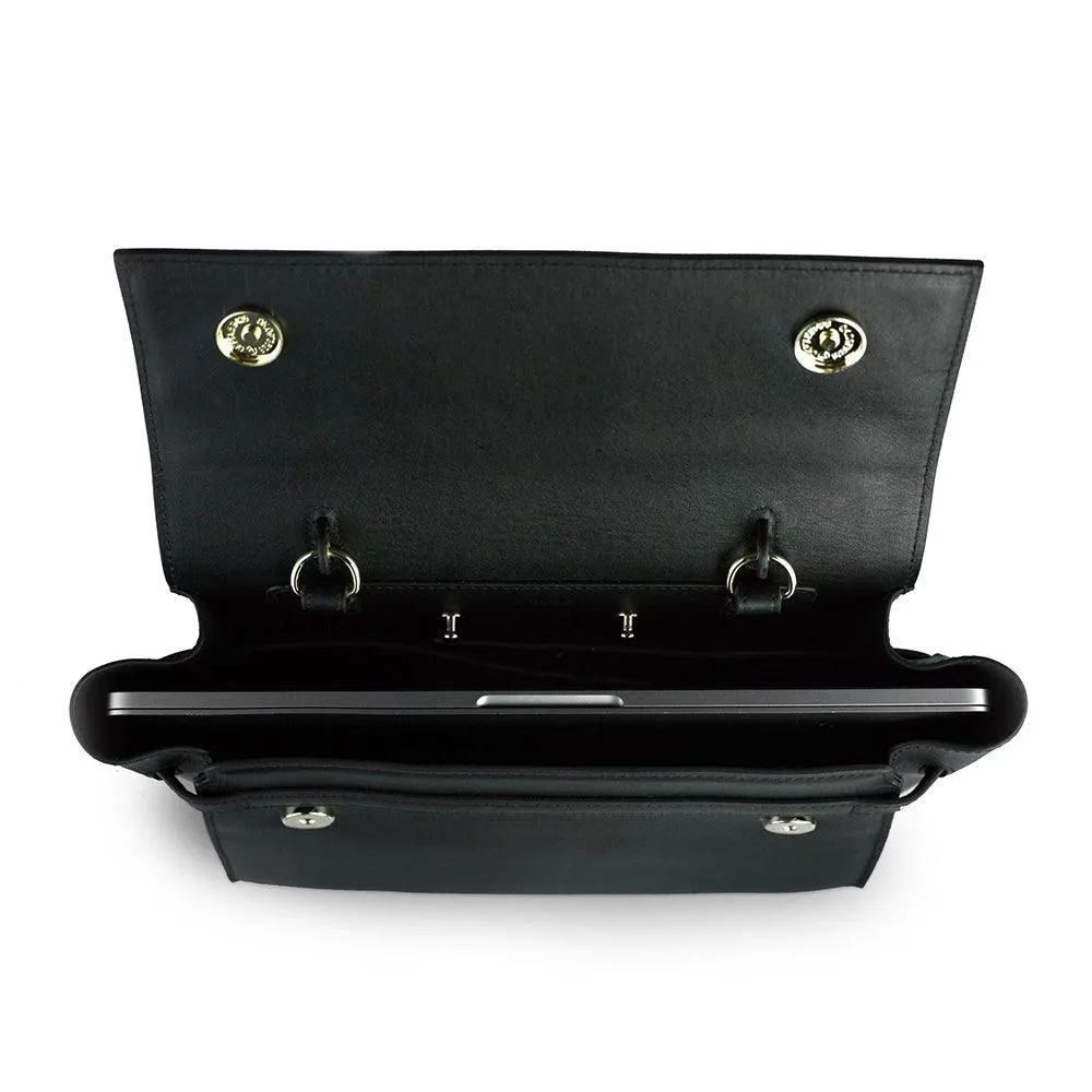 Bank Leather Handbag