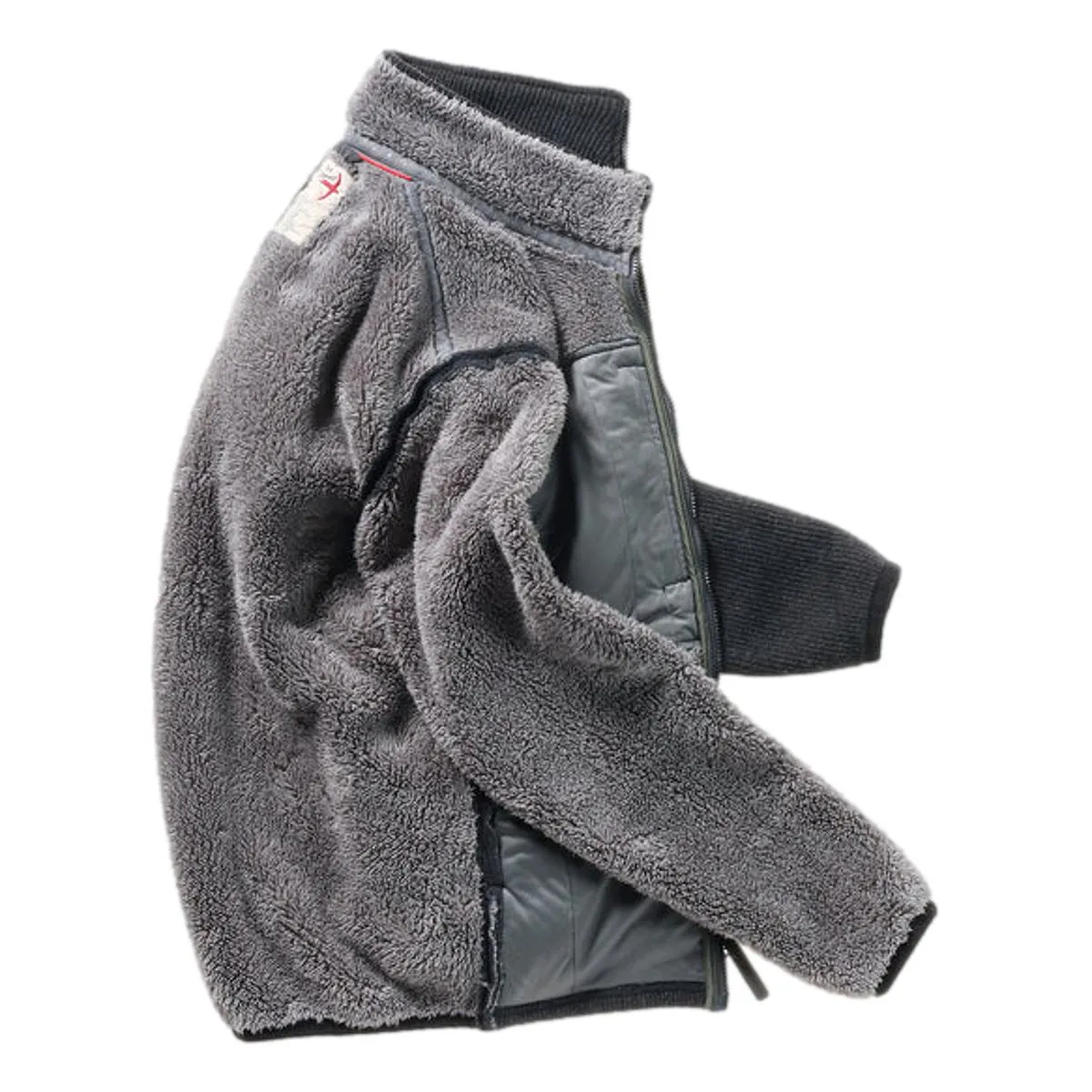 Basecamp Rib-Pile Jkt Dark Charcoal