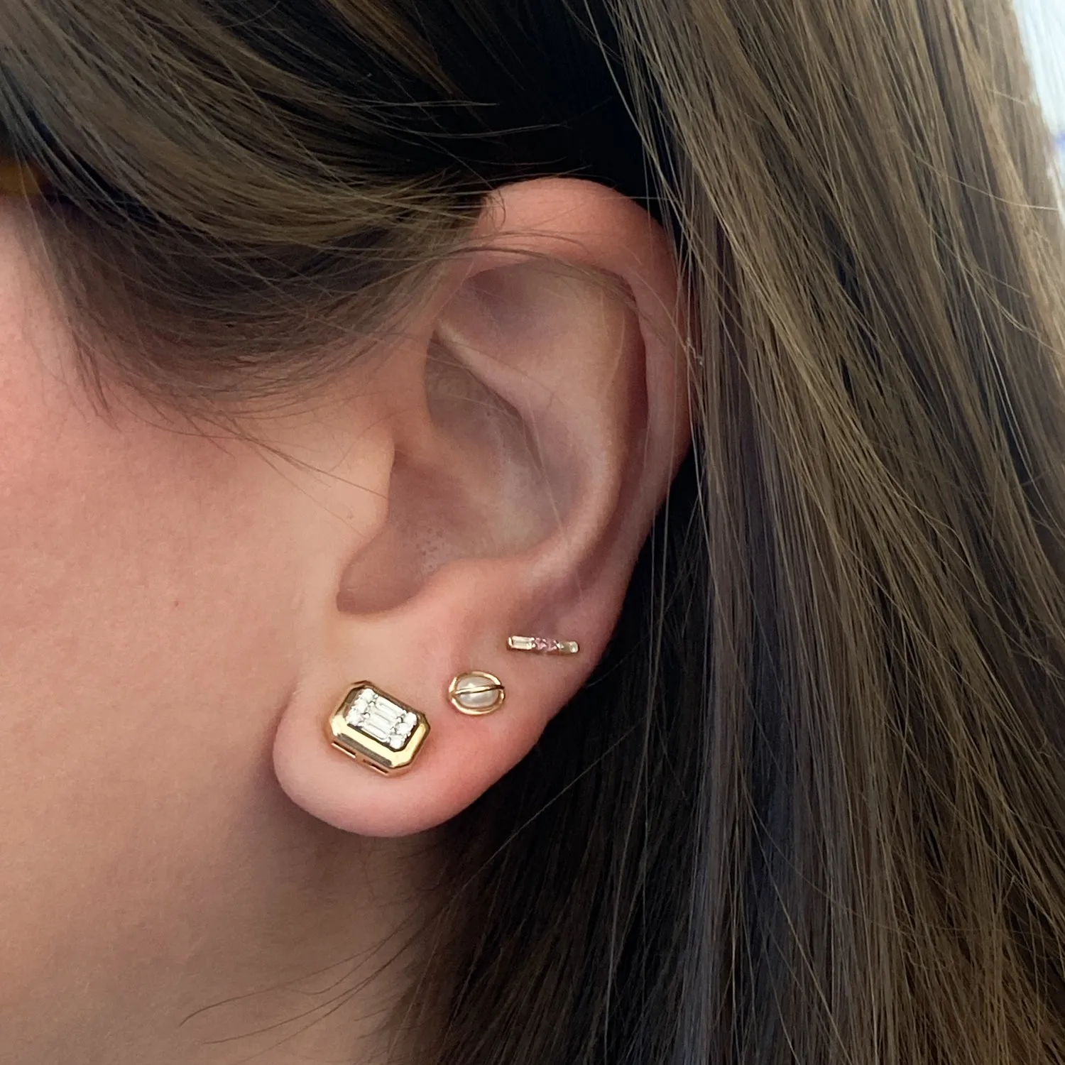 Bold Diamond Illusion Studs