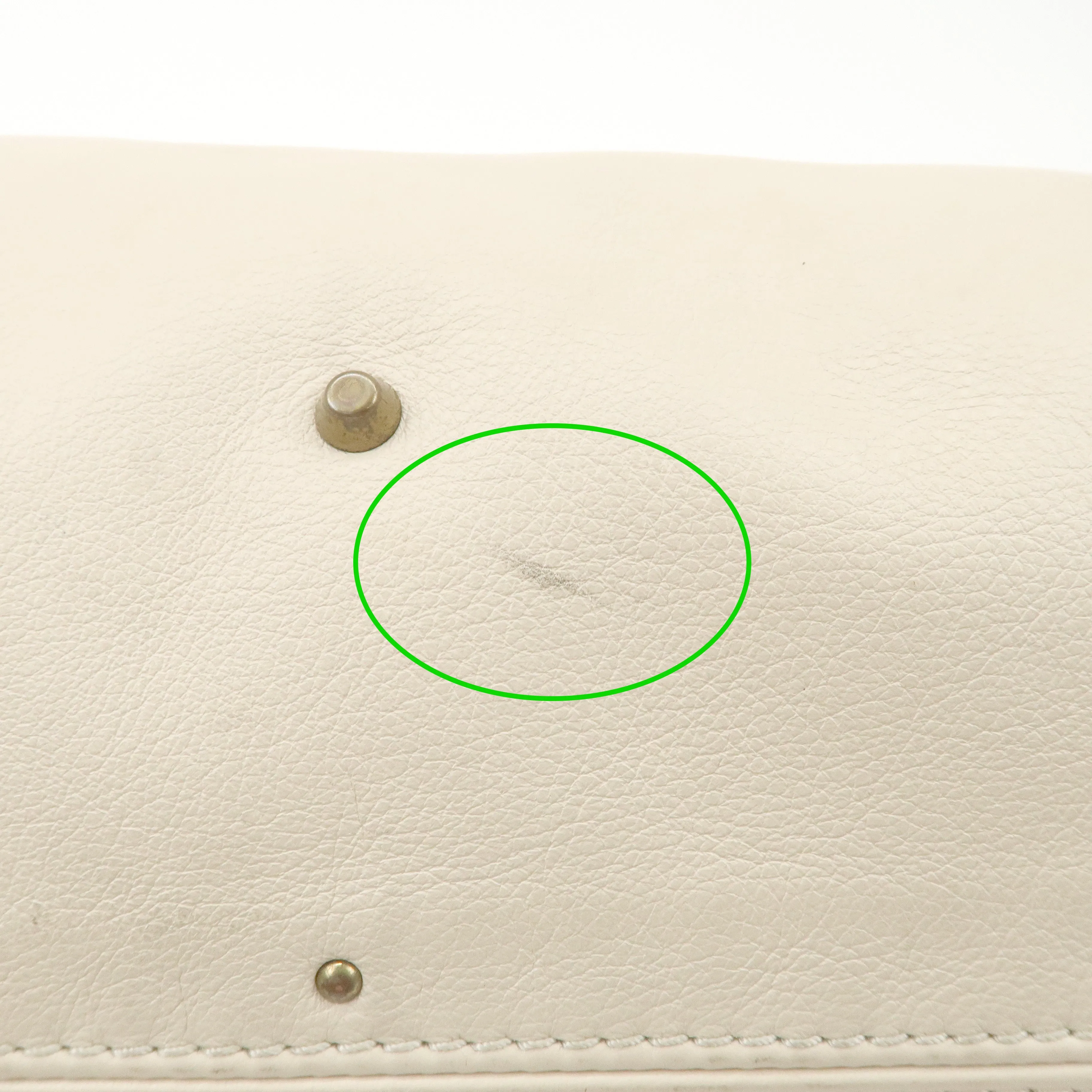 Chloe Paddington Leather Shoulder Bag Hand Bag Ivory Used