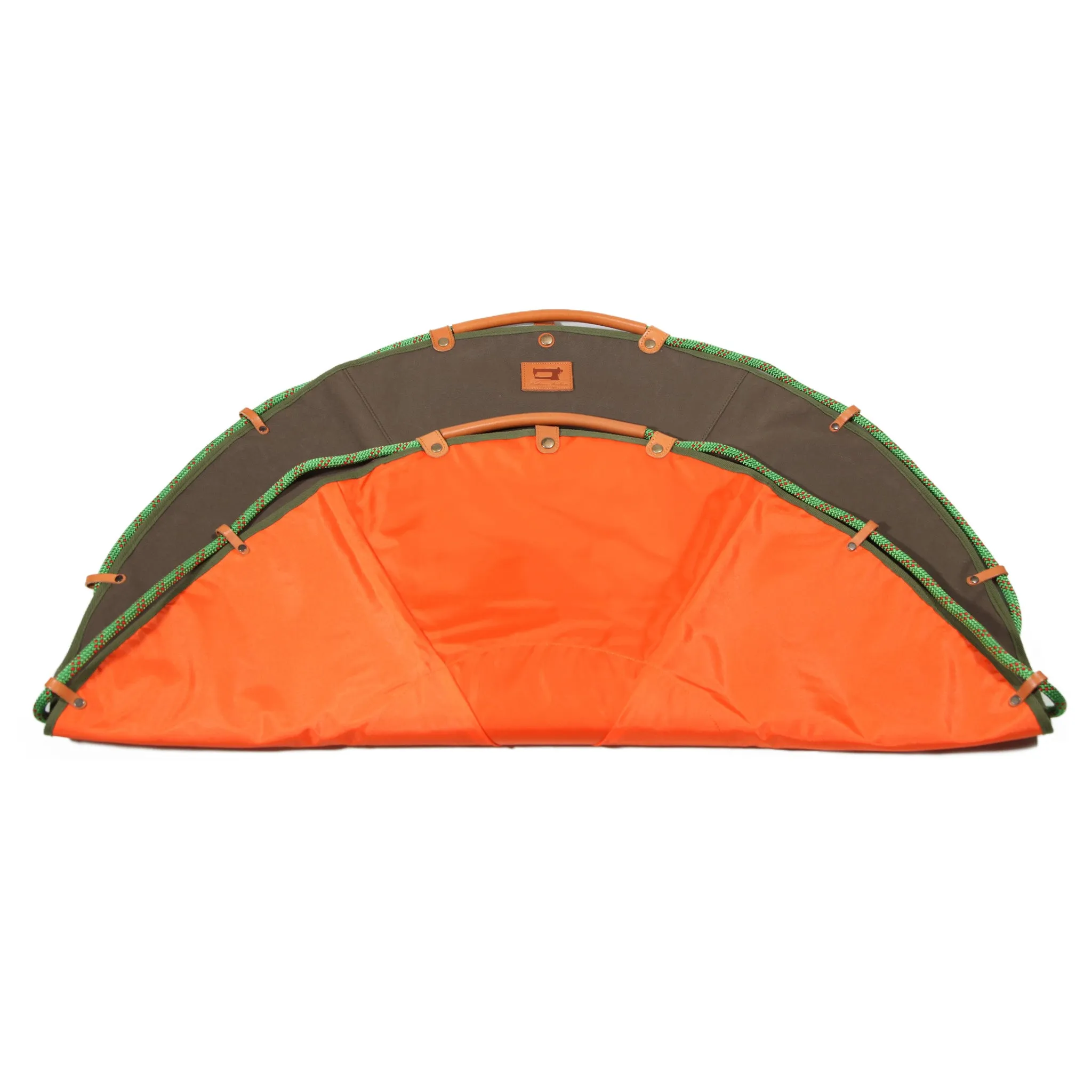 Circle Bag 100 Khaki×Orange