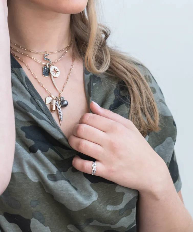 DIAMOND BAGUETTE HALF CHAOS RING