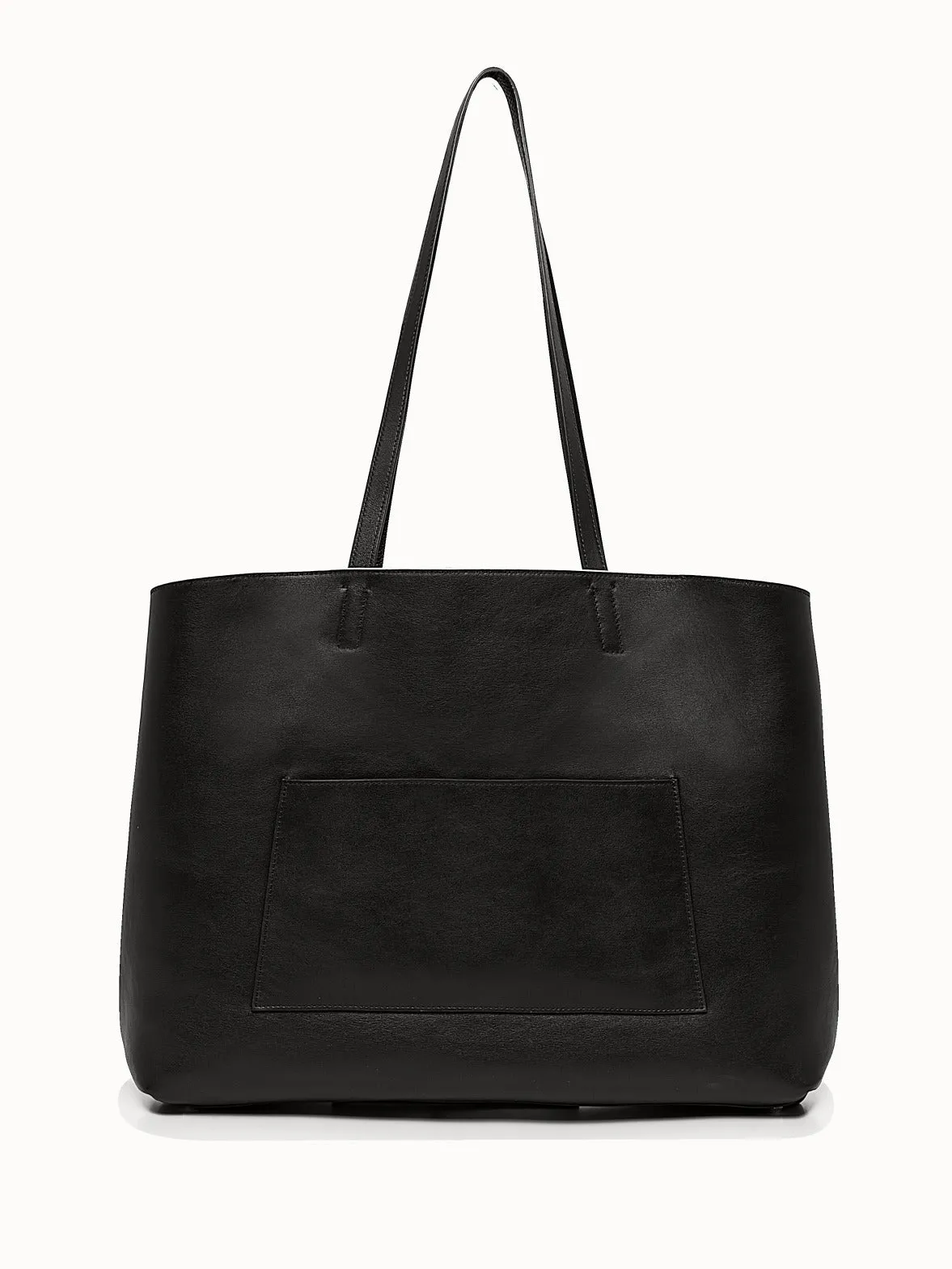Medium Reversible Two-Tone Leather Handbag