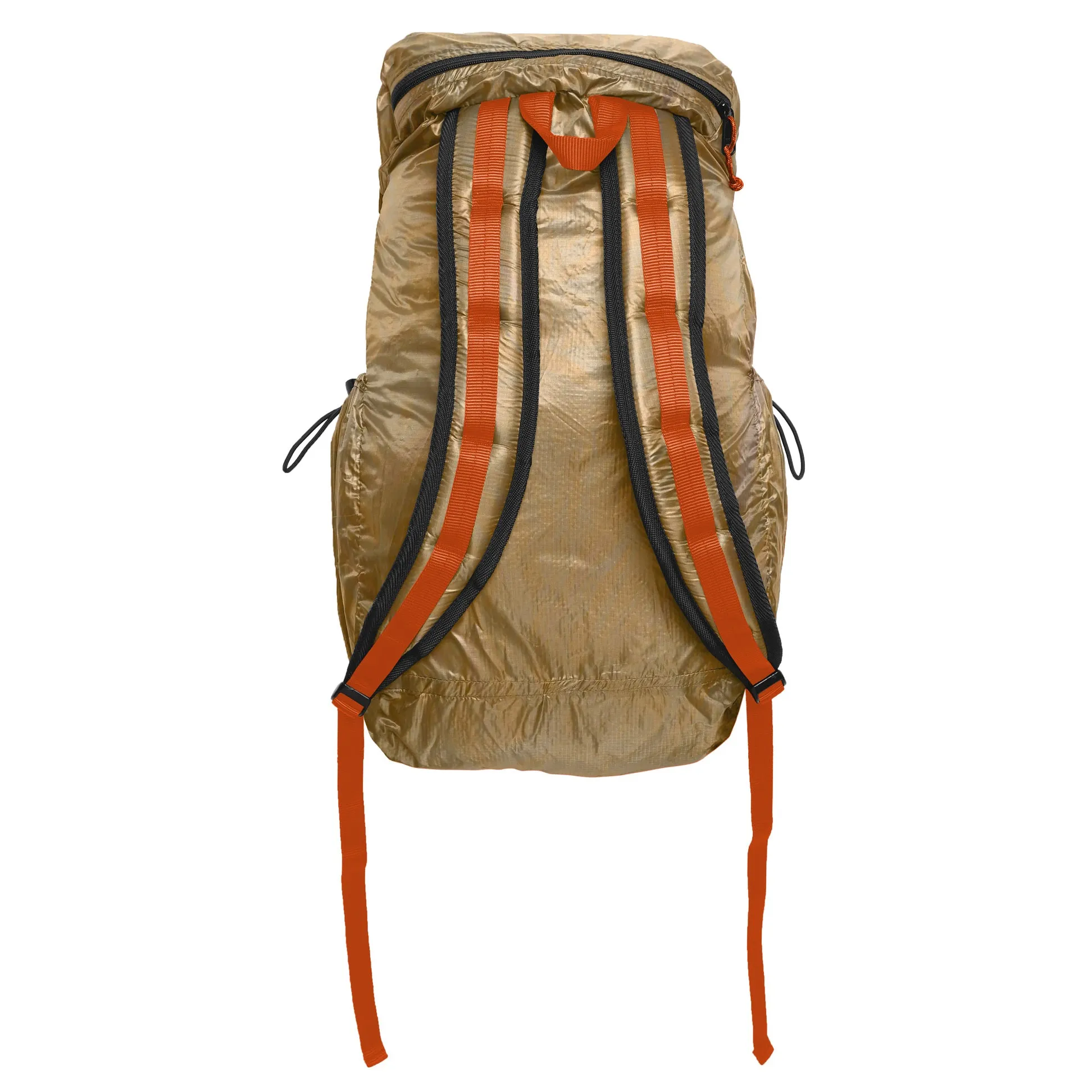 Packable Back Pack - 1.1oz Parachute Nylon Cyote Brown