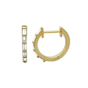 PRESLEY BAGUETTE DIAMOND HUGGIES