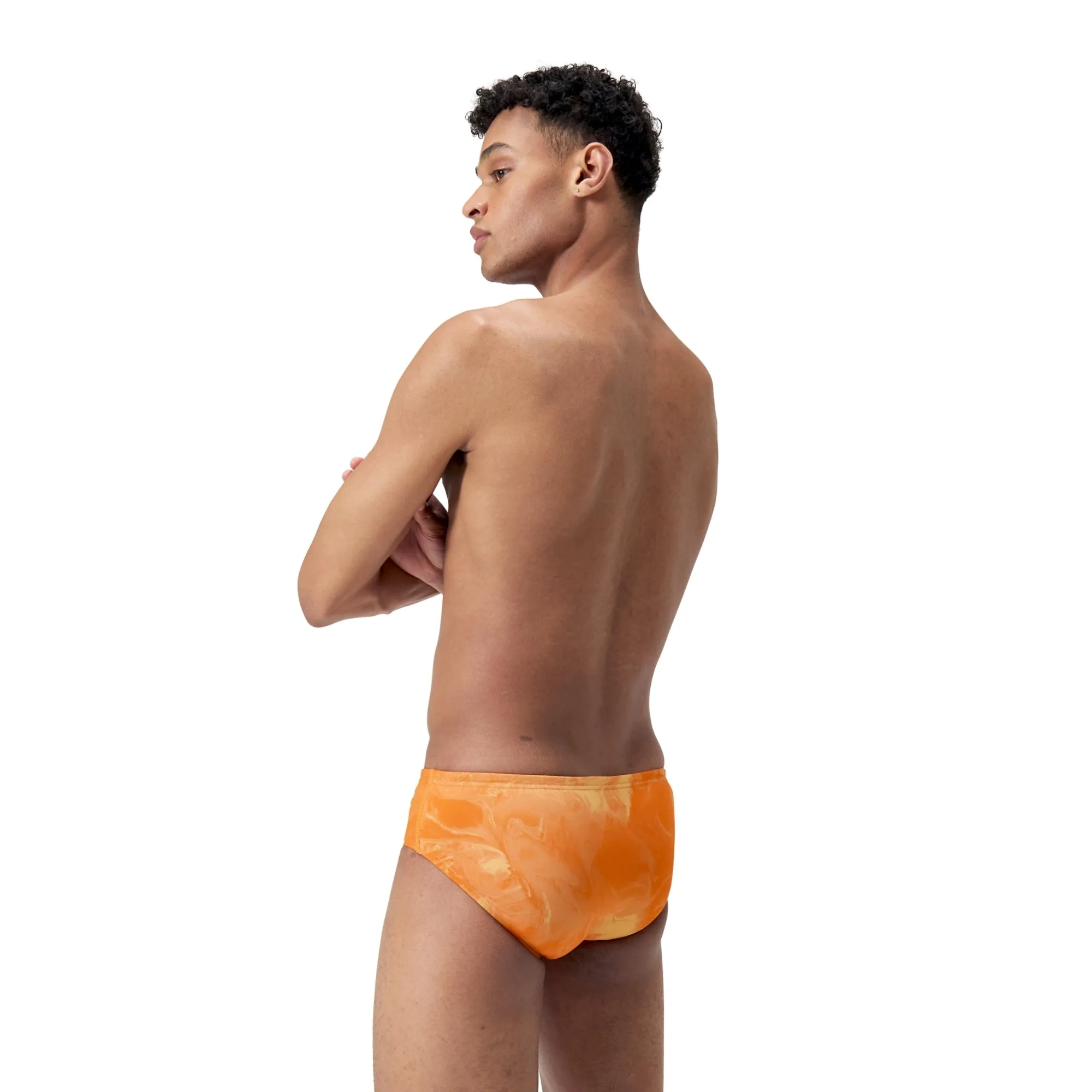 Speedo Men's Lunar Storm Brief in Team Orange No Logo - Horace Greeley High School