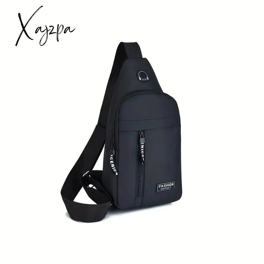Unisex Oxford Cloth Chest Bag - Adjustable & Water-resistant for Outdoor Adventures - Perfect for Mountaineering, Cycling & Daily Use
