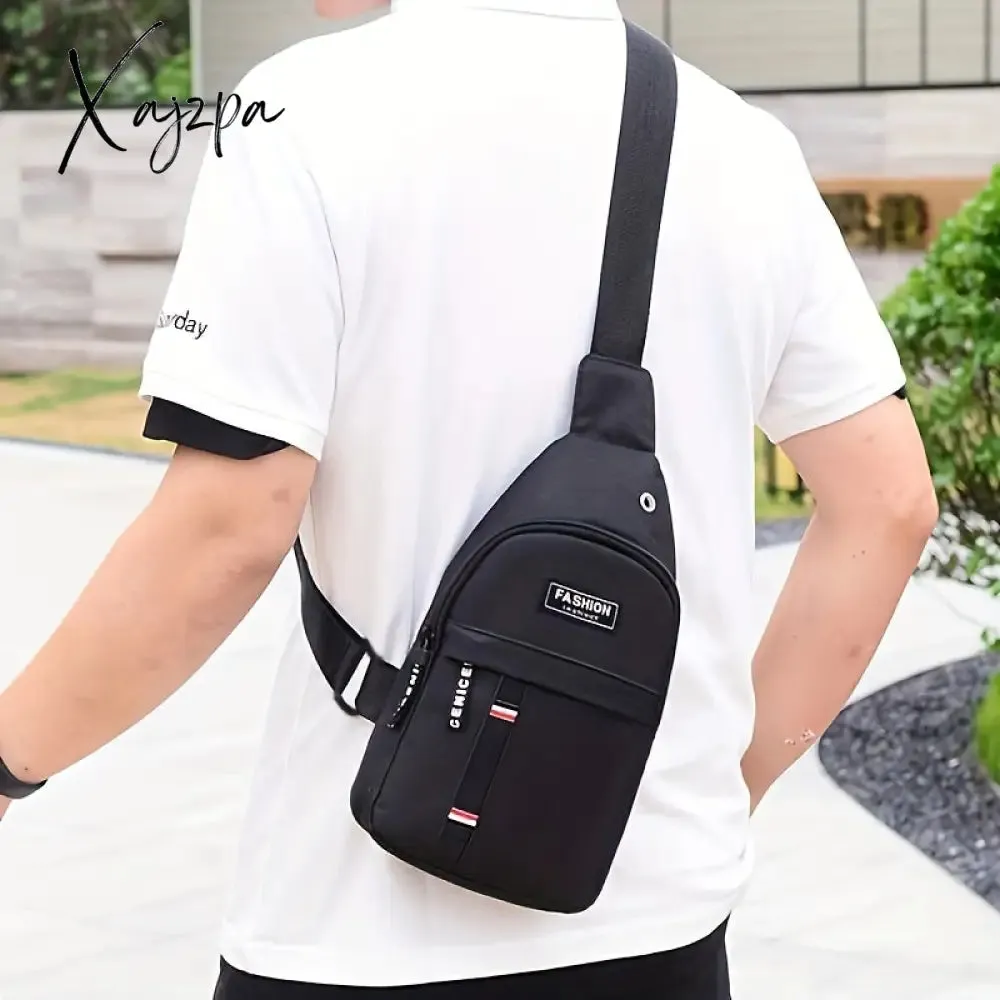 Unisex Oxford Cloth Chest Bag - Adjustable & Water-resistant for Outdoor Adventures - Perfect for Mountaineering, Cycling & Daily Use