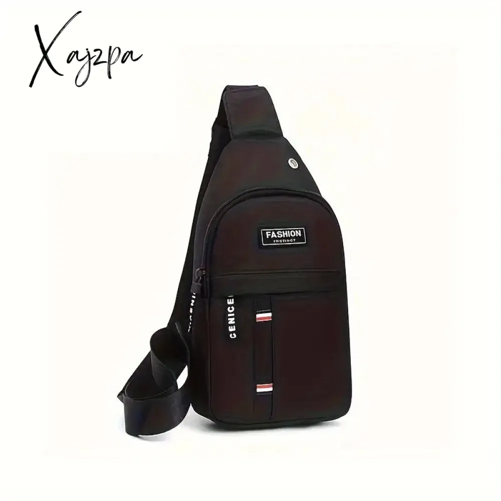 Unisex Oxford Cloth Chest Bag - Adjustable & Water-resistant for Outdoor Adventures - Perfect for Mountaineering, Cycling & Daily Use