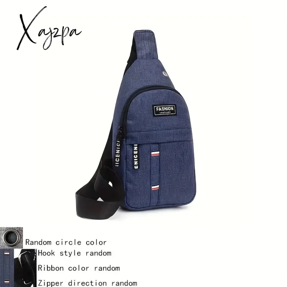 Unisex Oxford Cloth Chest Bag - Adjustable & Water-resistant for Outdoor Adventures - Perfect for Mountaineering, Cycling & Daily Use