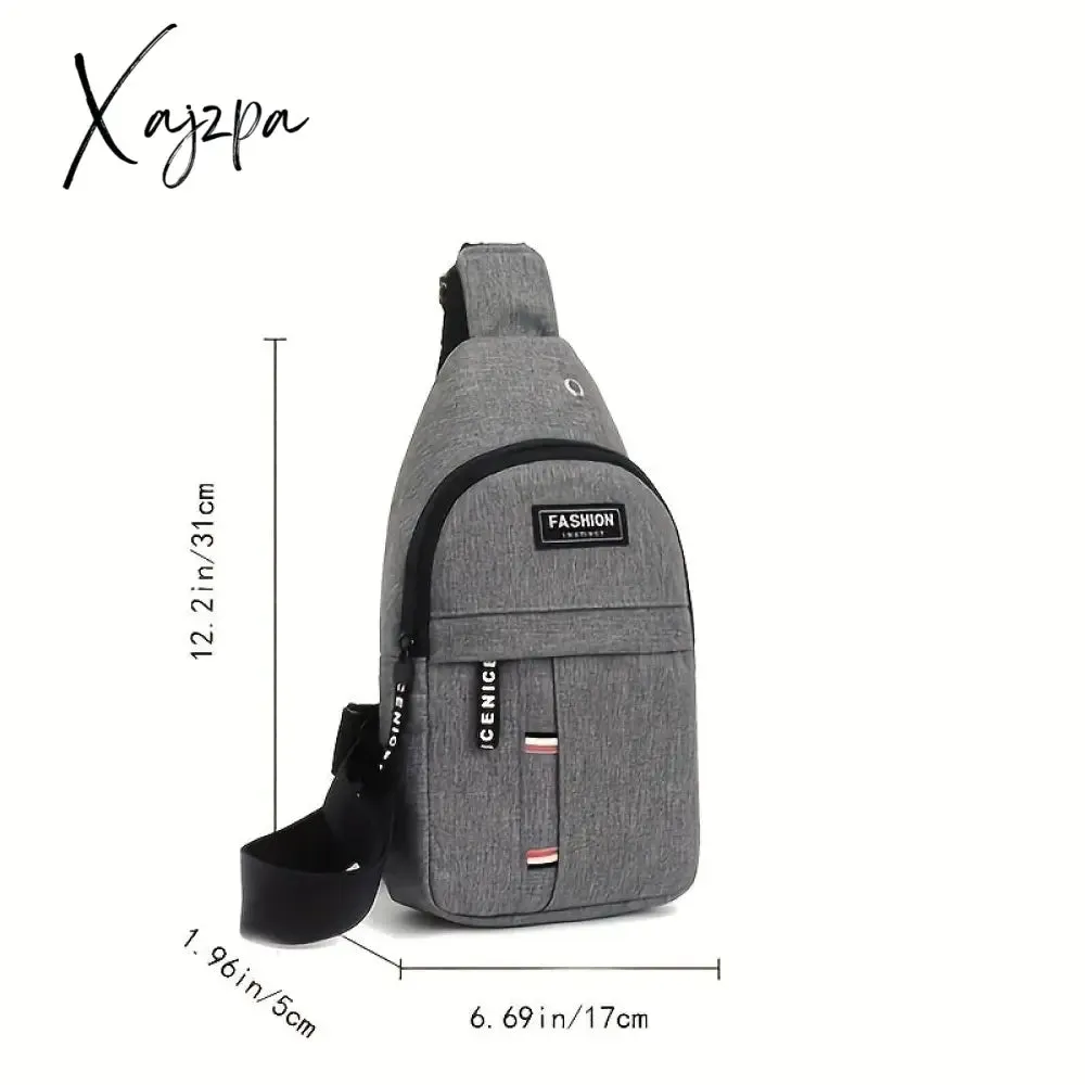 Unisex Oxford Cloth Chest Bag - Adjustable & Water-resistant for Outdoor Adventures - Perfect for Mountaineering, Cycling & Daily Use