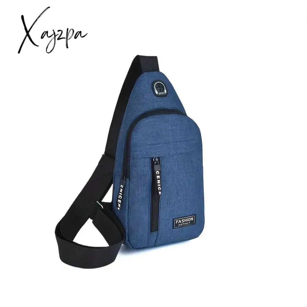 Unisex Oxford Cloth Chest Bag - Adjustable & Water-resistant for Outdoor Adventures - Perfect for Mountaineering, Cycling & Daily Use