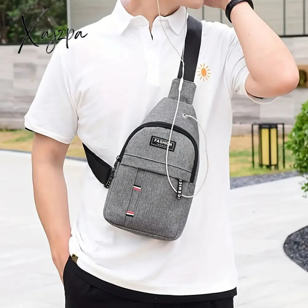 Unisex Oxford Cloth Chest Bag - Adjustable & Water-resistant for Outdoor Adventures - Perfect for Mountaineering, Cycling & Daily Use