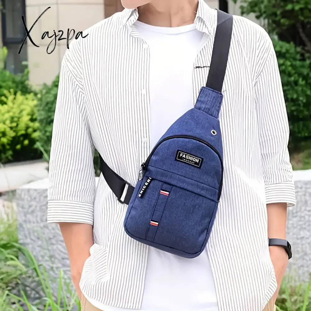Unisex Oxford Cloth Chest Bag - Adjustable & Water-resistant for Outdoor Adventures - Perfect for Mountaineering, Cycling & Daily Use